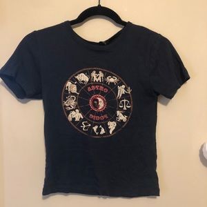 Cropped Zodiac Graphic Tee